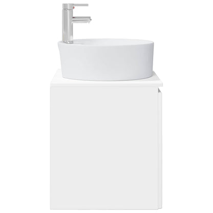 Wall-Mounted Sink Vanity White 49.5 x 44.5 x 65 cm