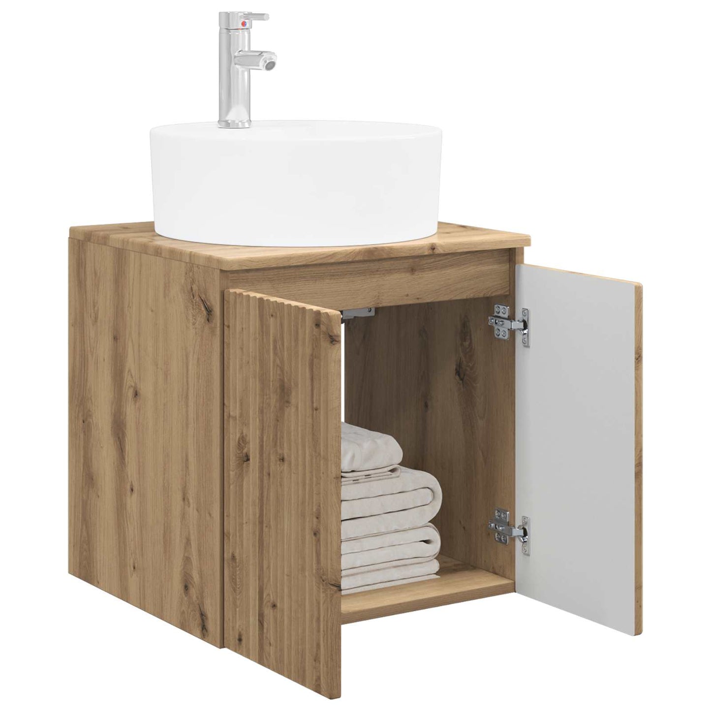 Wall-Mounted Sink Vanity Artisan Oak 49.5 x 44.5 x 65 cm