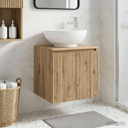 Wall-Mounted Sink Vanity Artisan Oak 49.5 x 44.5 x 65 cm