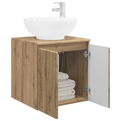 Wall-Mounted Sink Vanity Artisan Oak 49.5 x 44.5 x 65 cm