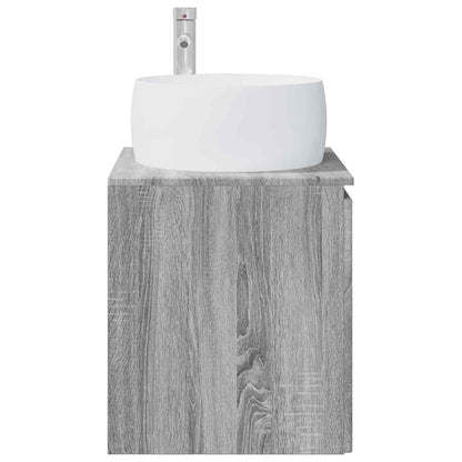 Wall-Mounted Sink Vanity Grey Sonoma 49.5 x 44.5 x 66 cm