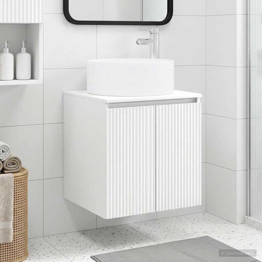 Wall-mounted Sink Vanity White 49.5 x 44.5 x 65.5 cm
