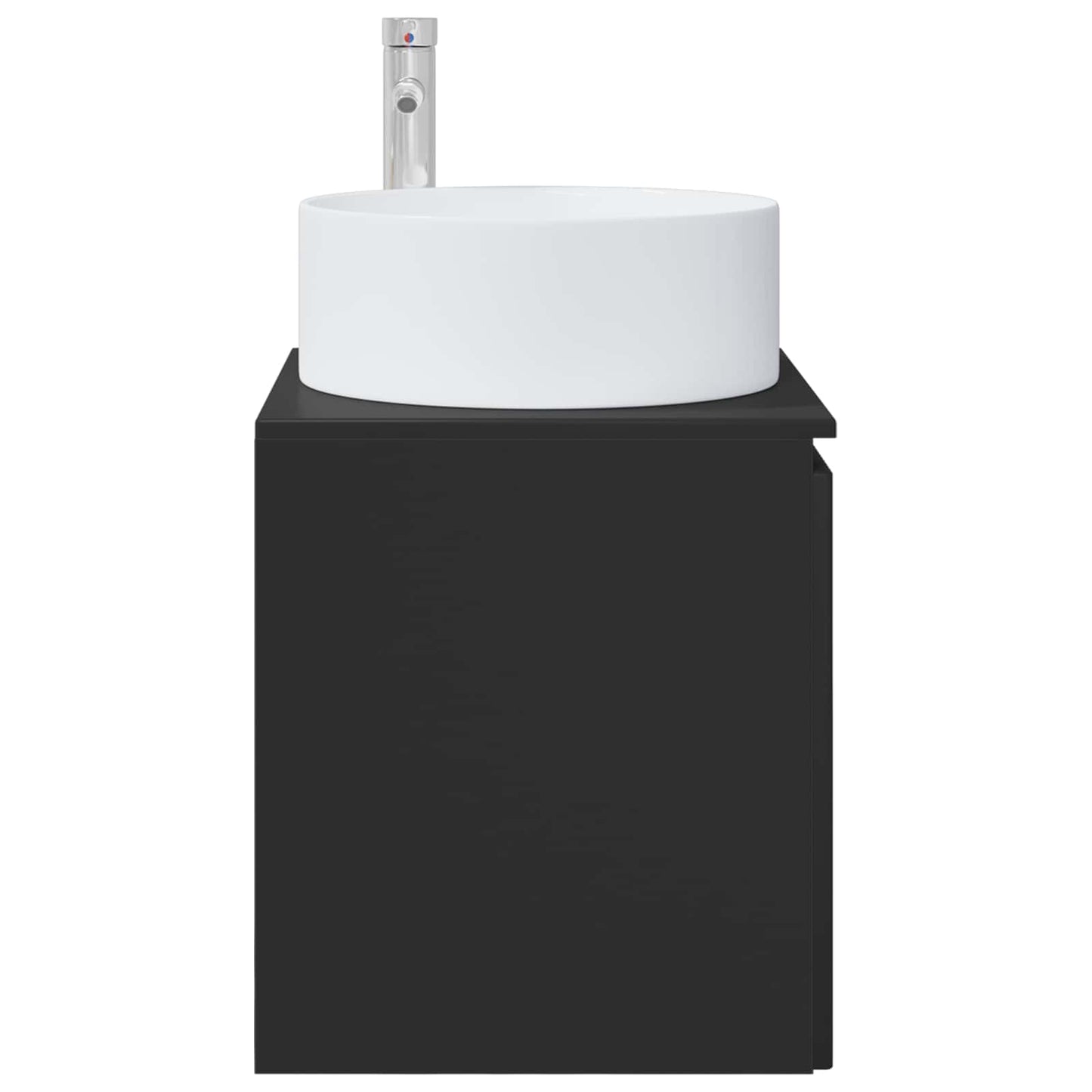 Wall-mounted Sink Vanity Black 49.5 x 44.5 x 65.5 cm