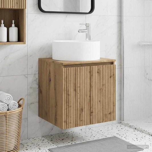 Wall-mounted Sink Vanity Artisan Oak 49.5 x 44.5 x 65.5 cm