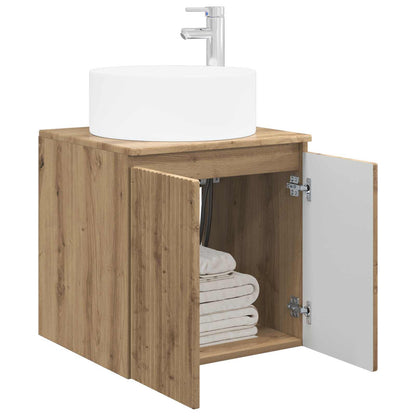 Wall-mounted Sink Vanity Artisan Oak 49.5 x 44.5 x 65.5 cm