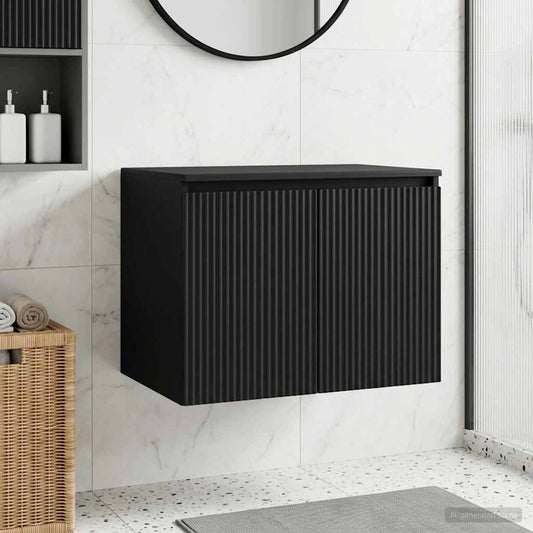 Wall-mounted Bathroom Cabinet Black 62.5 x 44.5 x 50 cm