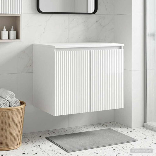 Wall-mounted Bathroom Cabinet High Gloss White
