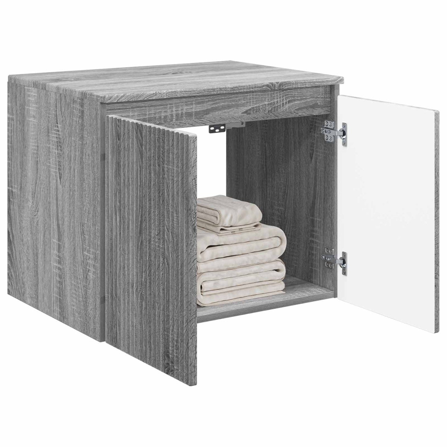 Wall-mounted Bathroom Cabinet Grey Sonoma 62.5 x 44.5 x 50 cm