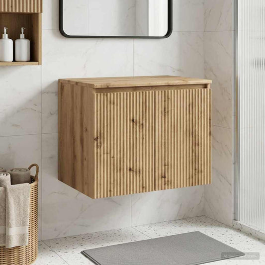 Wall-mounted Bathroom Cabinet Artisan Oak 62.5 x 44.5 x 50 cm