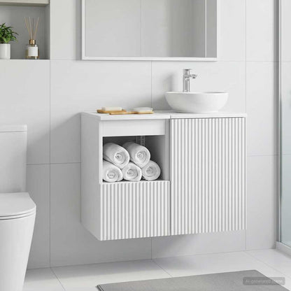 Bathroom Cabinet White 30 x 35 x 50 cm Engineered Wood