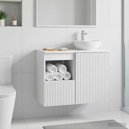 Bathroom Cabinet White 30 x 35 x 50 cm Engineered Wood