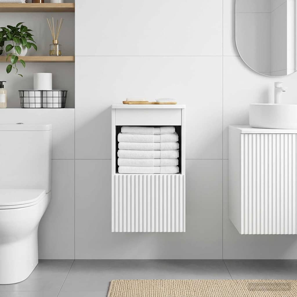 Bathroom Cabinet White 30 x 35 x 50 cm Engineered Wood