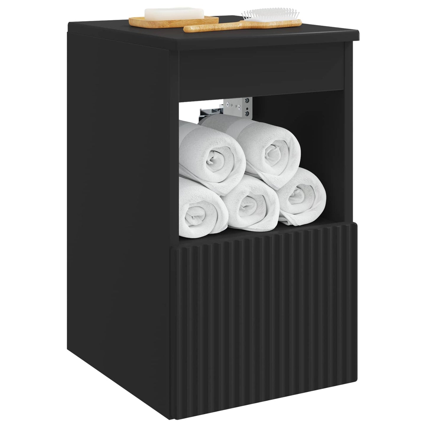 Bathroom Cabinet Black 30 x 35 x 50 cm Engineered Wood