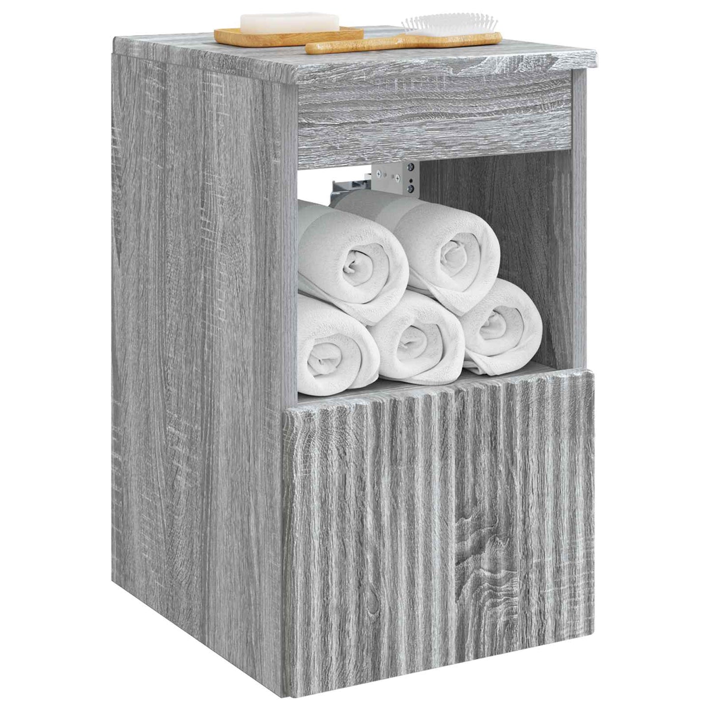 Bathroom Cabinet Grey Sonoma 30 x 35 x 50 cm Engineered Wood