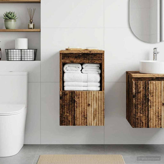 Bathroom Cabinet Old Wood 30 x 35 x 50 cm Engineered Wood
