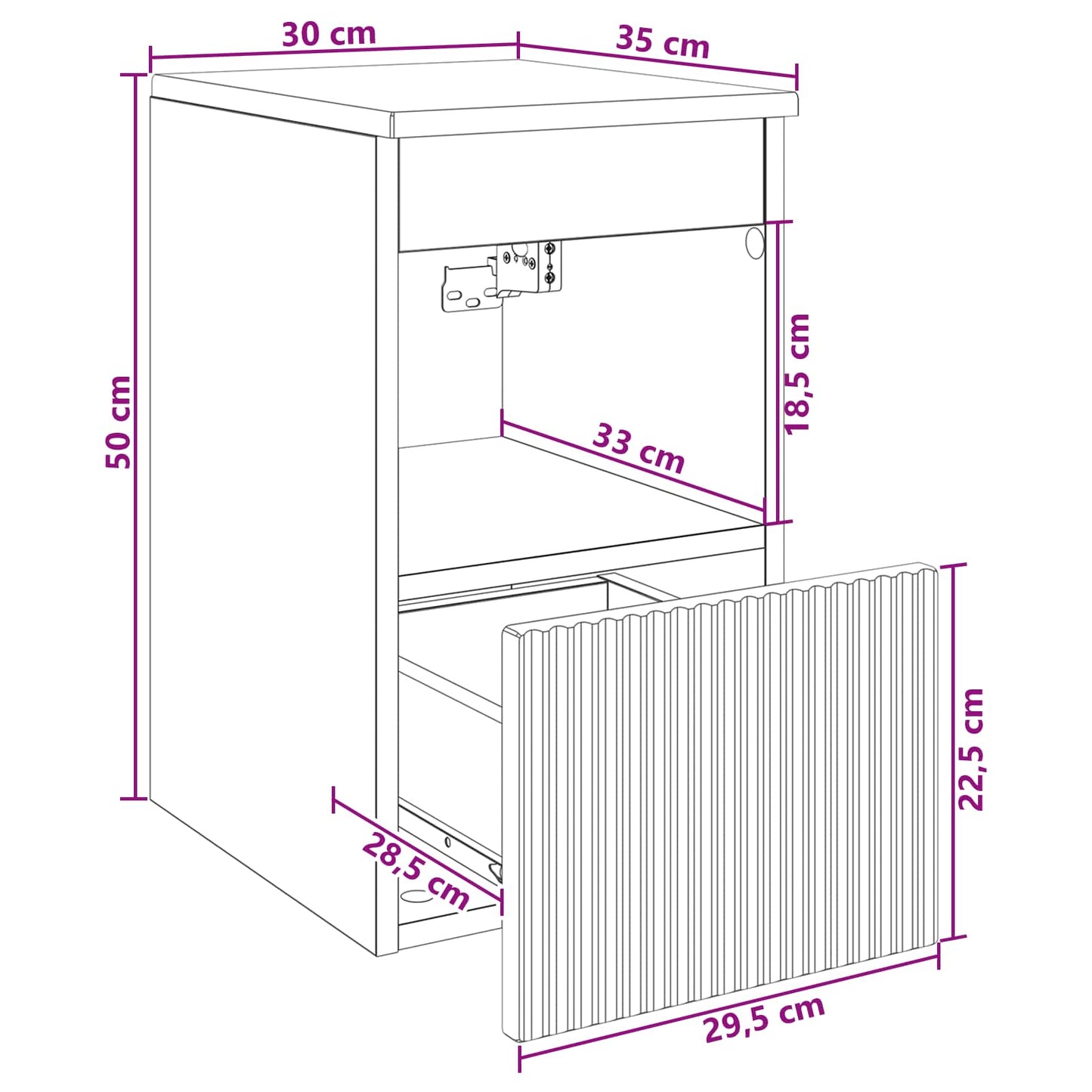 Bathroom Cabinet Artisan Oak 30 x 35 x 50 cm Engineered Wood