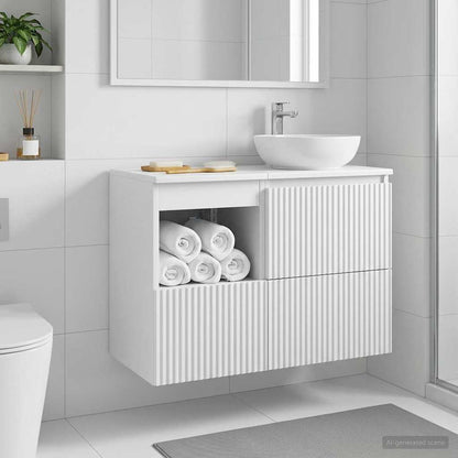 Bathroom Cabinet White 30 x 41 x 50 cm Engineered Wood