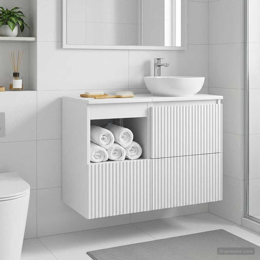 Bathroom Cabinet White 30 x 41 x 50 cm Engineered Wood