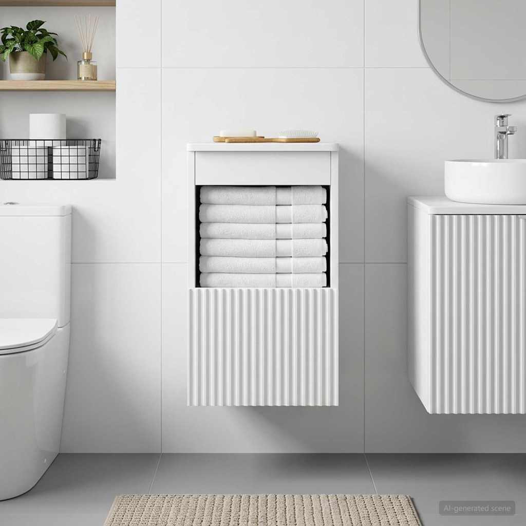 Bathroom Cabinet White 30 x 41 x 50 cm Engineered Wood