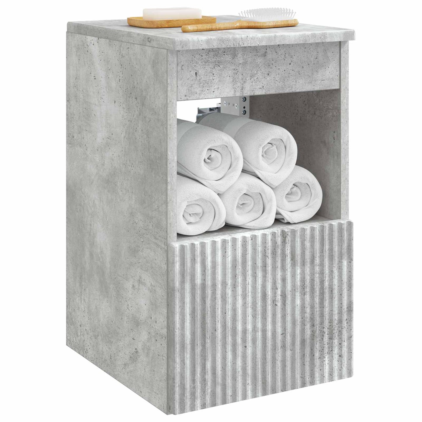 Bathroom Cabinet Concrete Grey 30 x 41 x 50 cm Engineered Wood