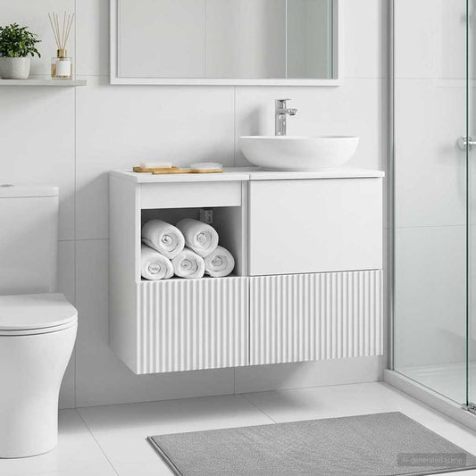 Bathroom Cabinet High Gloss White 30 x 41 x 50 cm