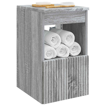 Bathroom Cabinet Grey Sonoma 30 x 41 x 50 cm Engineered Wood