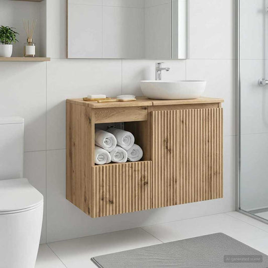 Bathroom Cabinet Artisan Oak 30 x 41 x 50 cm Engineered Wood