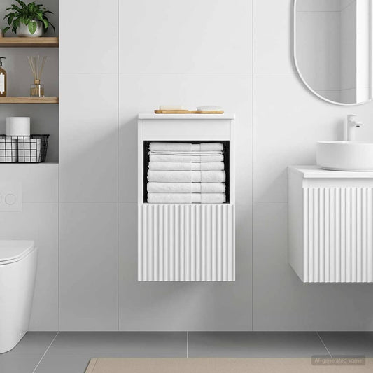 Bathroom Cabinet White 30 x 44.5 x 50 cm Engineered Wood