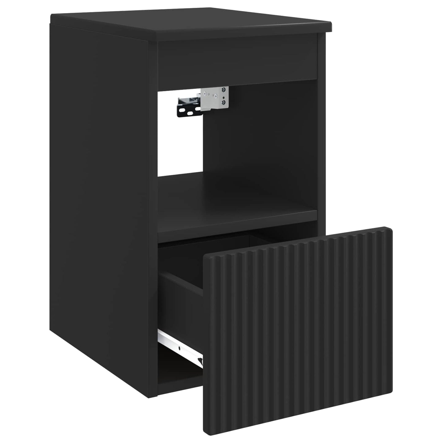 Bathroom Cabinet Black 30 x 44.5 x 50 cm Engineered Wood