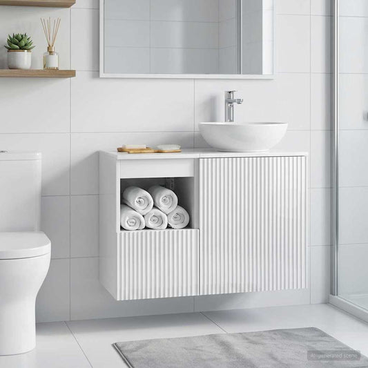 Bathroom Cabinet High Gloss White 30 x 44.5 x 50 cm