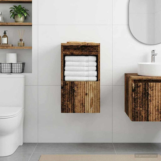 Bathroom Cabinet Old Wood 30 x 44.5 x 50 cm Engineered Wood