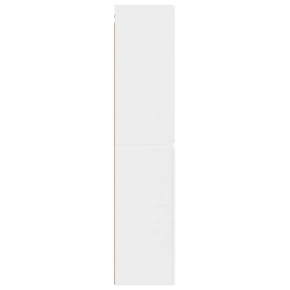Wall-mounted Bathroom Cabinet White 33 x 34.5 x 160 cm