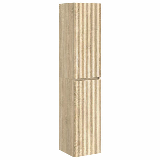 Wall-mounted Bathroom Cabinet Sonoma Oak 33 x 34.5 x 160 cm