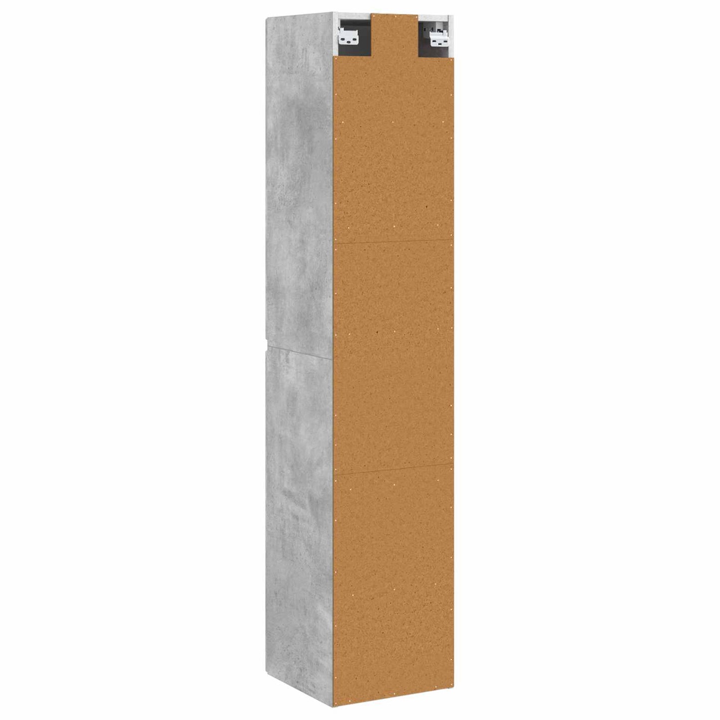 Wall-mounted Bathroom Cabinet Concrete Grey 33 x 34.5 x 160 cm