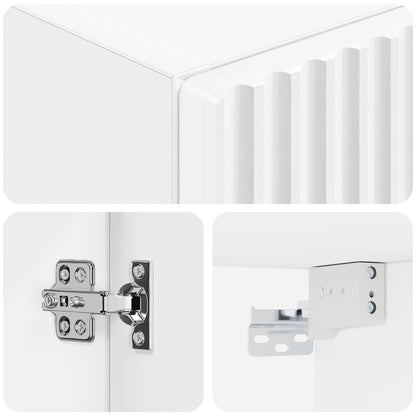Wall-mounted Bathroom Cabinet High Gloss White