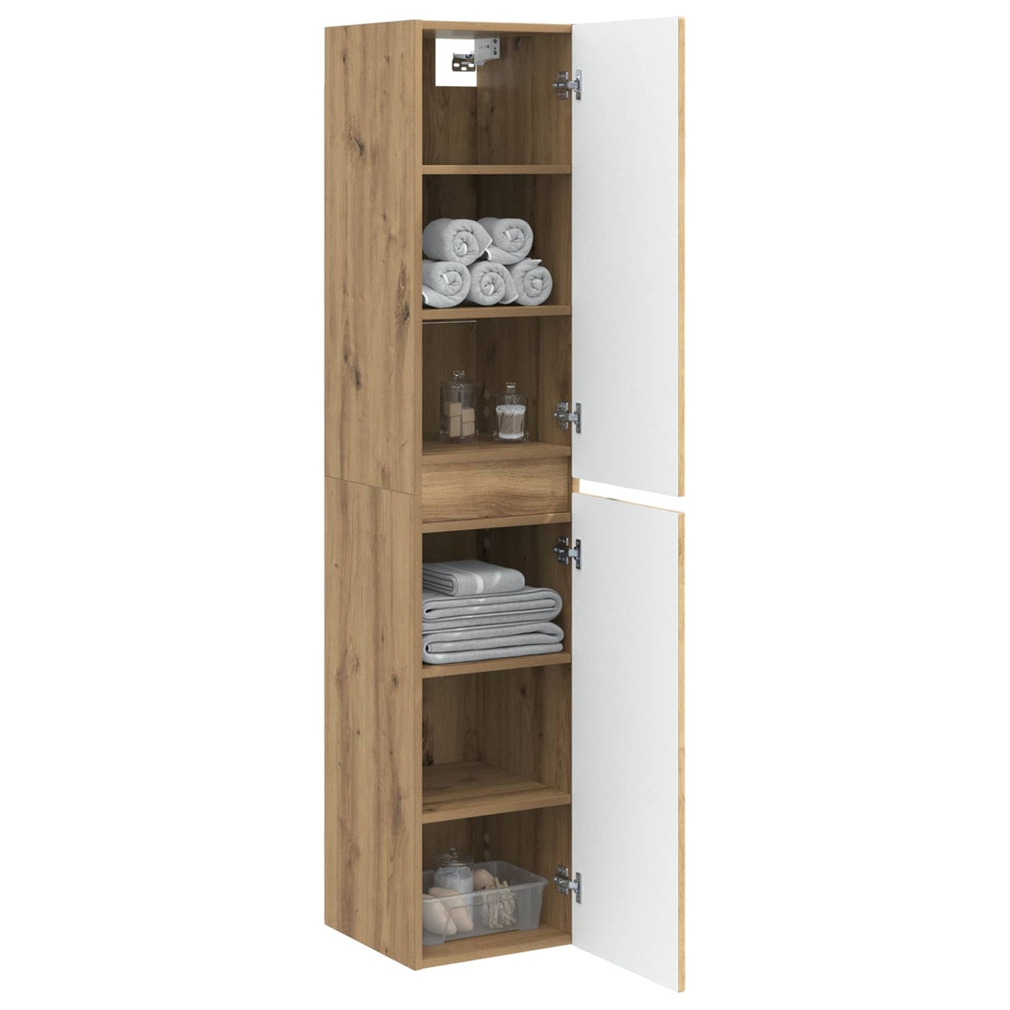 Wall-mounted Bathroom Cabinet Artisan Oak 33 x 34.5 x 160 cm