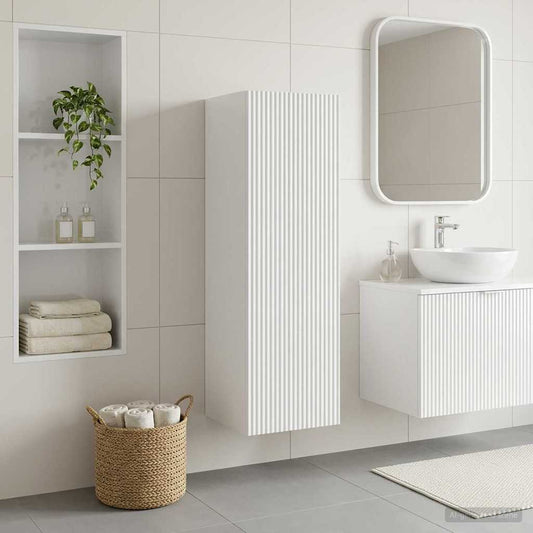 Wall-mounted Bathroom Cabinet White 33 x 34.5 x 100 cm