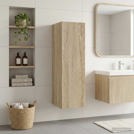 Wall-mounted Bathroom Cabinet Sonoma Oak 33 x 34.5 x 100 cm