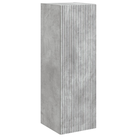 Wall-mounted Bathroom Cabinet Concrete Grey 33 x 34.5 x 100 cm