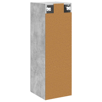 Wall-mounted Bathroom Cabinet Concrete Grey 33 x 34.5 x 100 cm