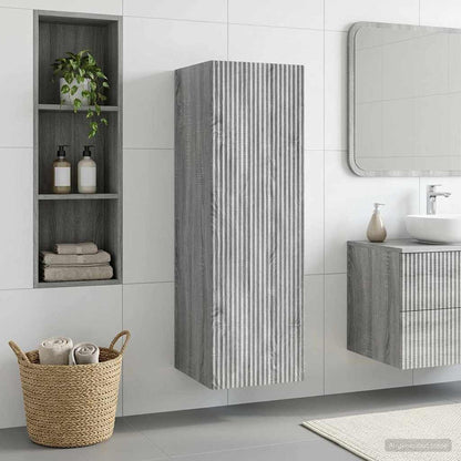 Wall-mounted Bathroom Cabinet Grey Sonoma 33 x 34.5 x 100 cm
