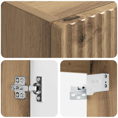 Wall-mounted Bathroom Cabinet Artisan Oak 33 x 34.5 x 100 cm