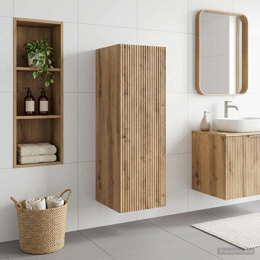Wall-mounted Bathroom Cabinet Artisan Oak 33 x 34.5 x 100 cm