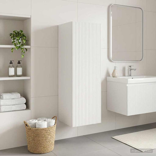 Wall-mounted Bathroom Cabinet White 33 x 34.5 x 60 cm
