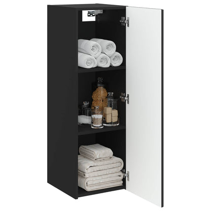 Wall-mounted Bathroom Cabinet Black 33 x 34.5 x 60 cm