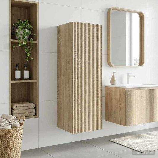 Wall-mounted Bathroom Cabinet Sonoma Oak 33 x 34.5 x 60 cm