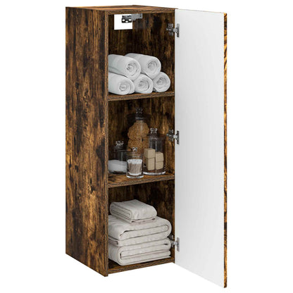 Wall-mounted Bathroom Cabinet Smoked Oak 33 x 34.5 x 60 cm
