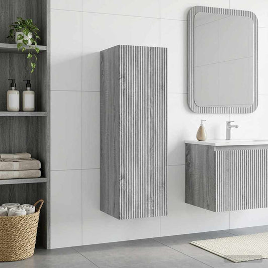 Wall-mounted Bathroom Cabinet Grey Sonoma 33 x 34.5 x 60 cm