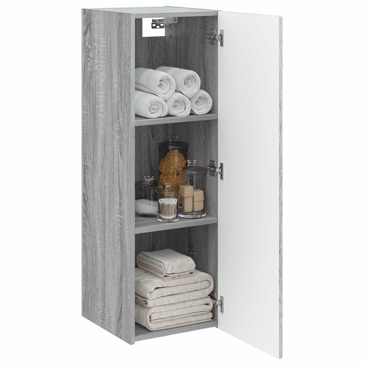 Wall-mounted Bathroom Cabinet Grey Sonoma 33 x 34.5 x 60 cm