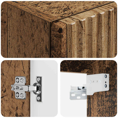 Wall-mounted Bathroom Cabinet Old Wood 33 x 34.5 x 60 cm